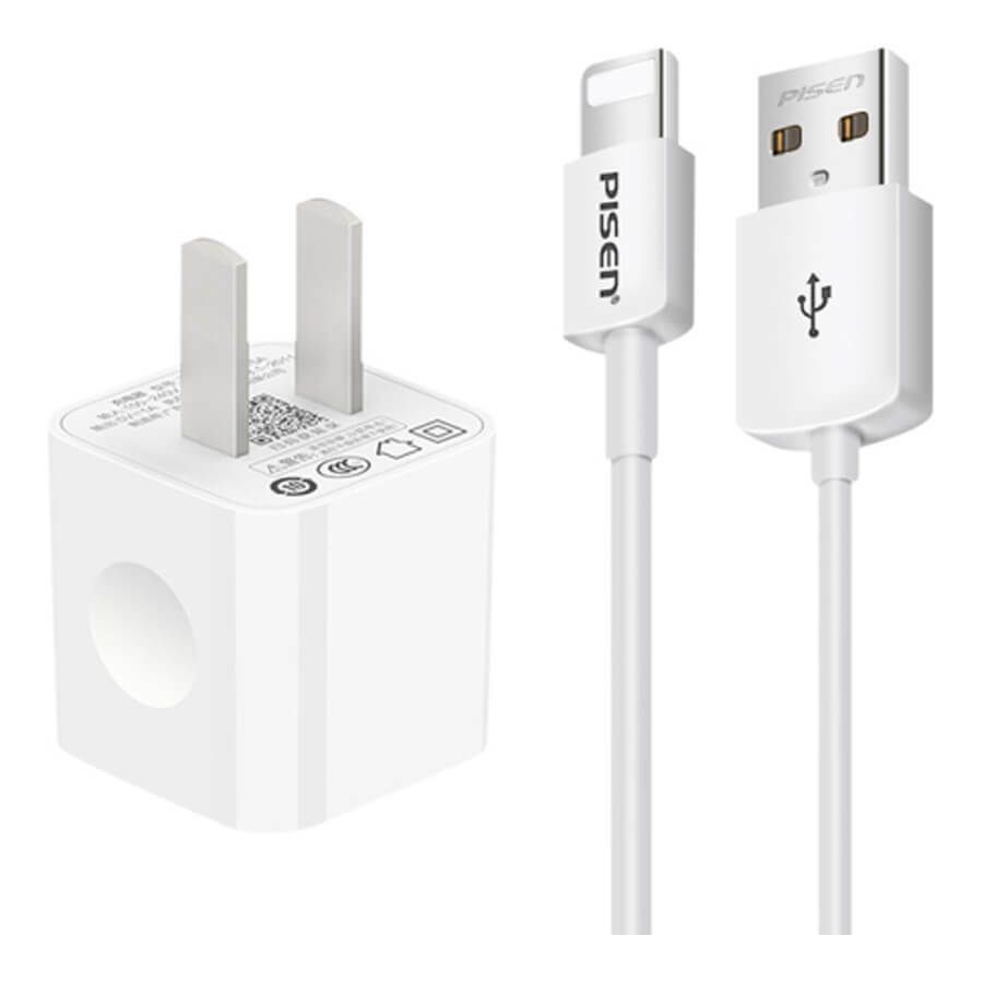 Pisen 16870 TSC122 Charger 5V 2A 10W bộ sạc kèm cable