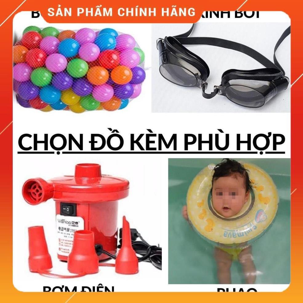 [HÀNG SIÊU TỐT] Bể Bơi Phao Cho Bé - 2 Tầng – 1m2 – Có Đáy Chống Trượt