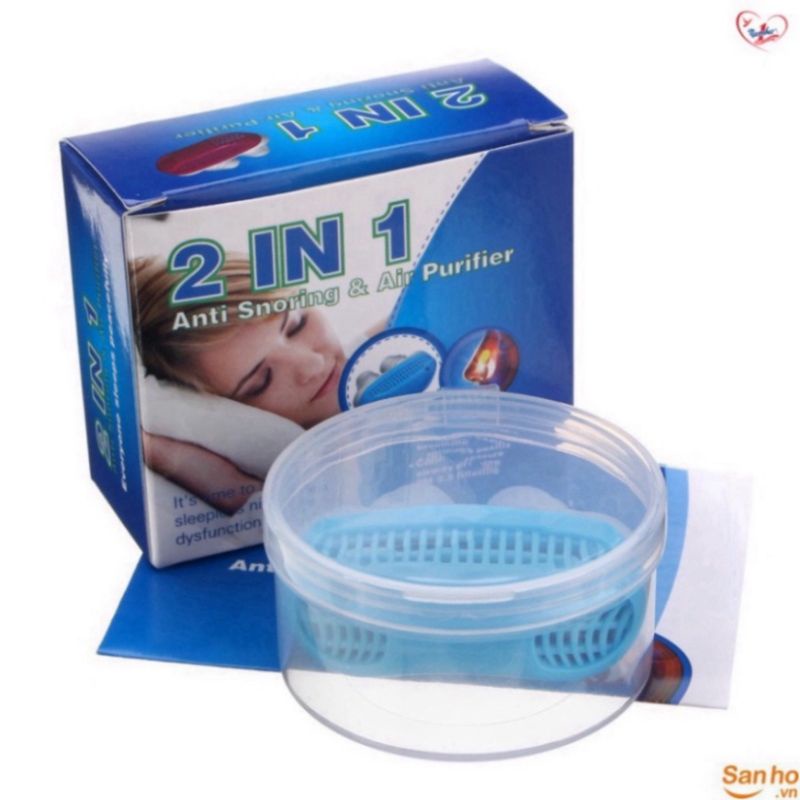 Dụng cụ chống ngủ ngáy 2 in 1 hiệu quả, chổng ngủ ngáy và lọc không khí, giúp ngủ ngon - soleilshop