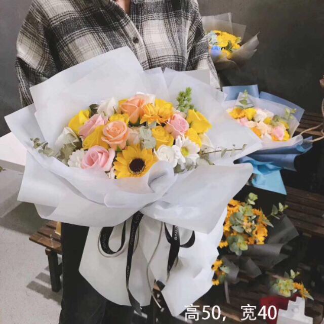 Sỉ hộp 50 bông hoa sáp HƯỚNG DƯƠNG