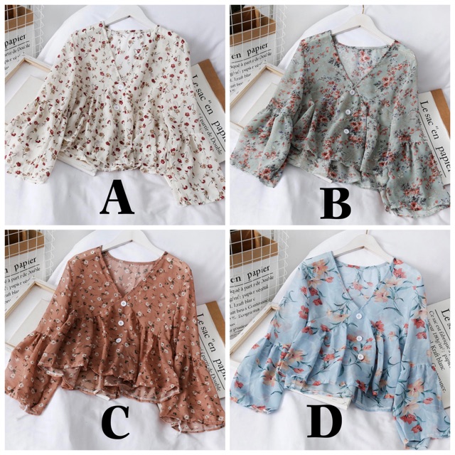 Áo kiểu bông vải voan freesize