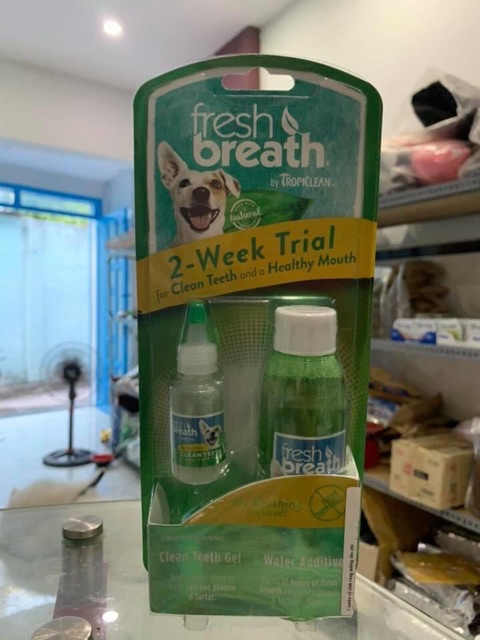 Bộ Chăm Sóc Răng Miệng Thú Cưng Dùng Thử - TropiClean Cao Cấp