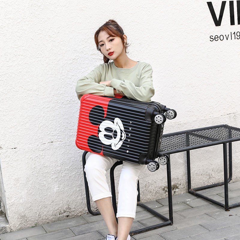 balo nữVali kéo hành lý 20 inch 18 phiên bản Hàn Quốc mới có bánh xe đa năng dành cho bé trai và gái Hộp đựng