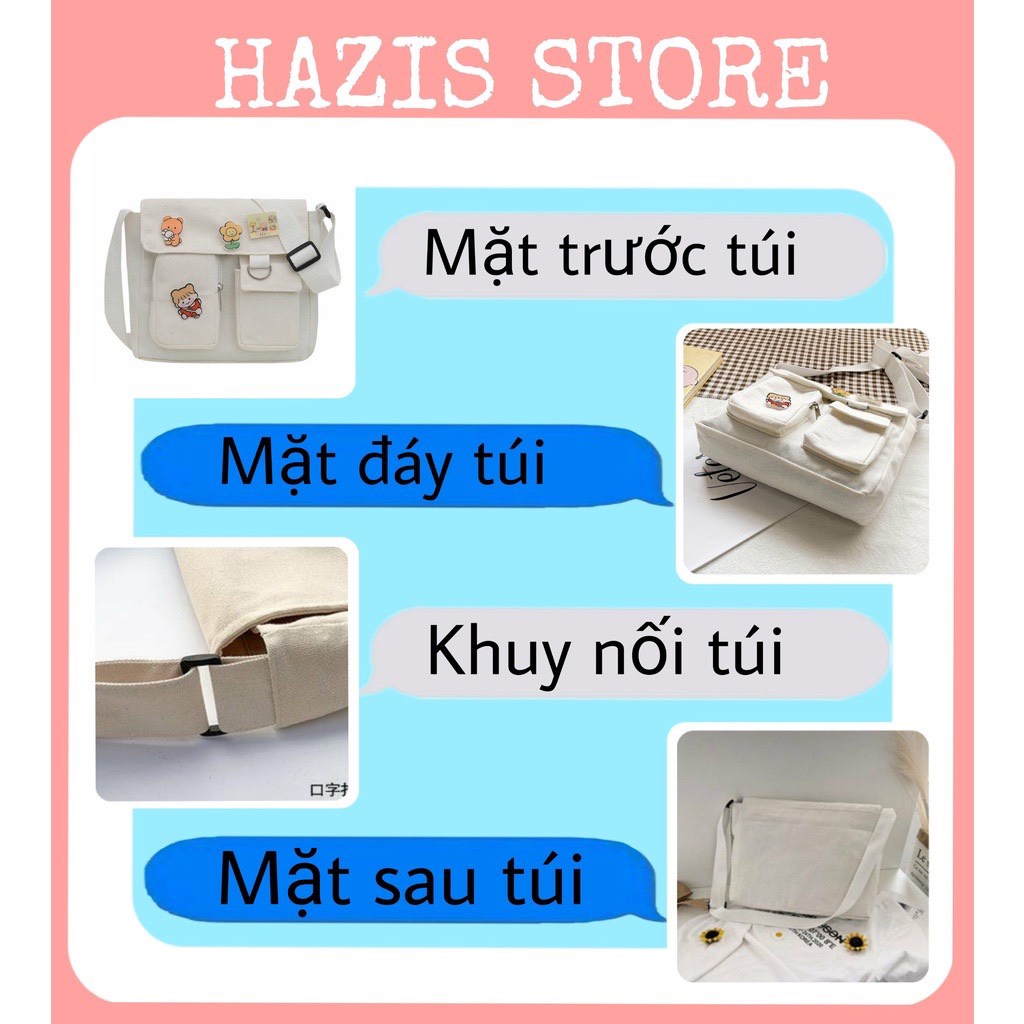 Túi đeo chéo Cặp đi học cao cấp đeo vai đi thiết kế như túi đeo chéo đa năng nhiều ngăn tiện ích