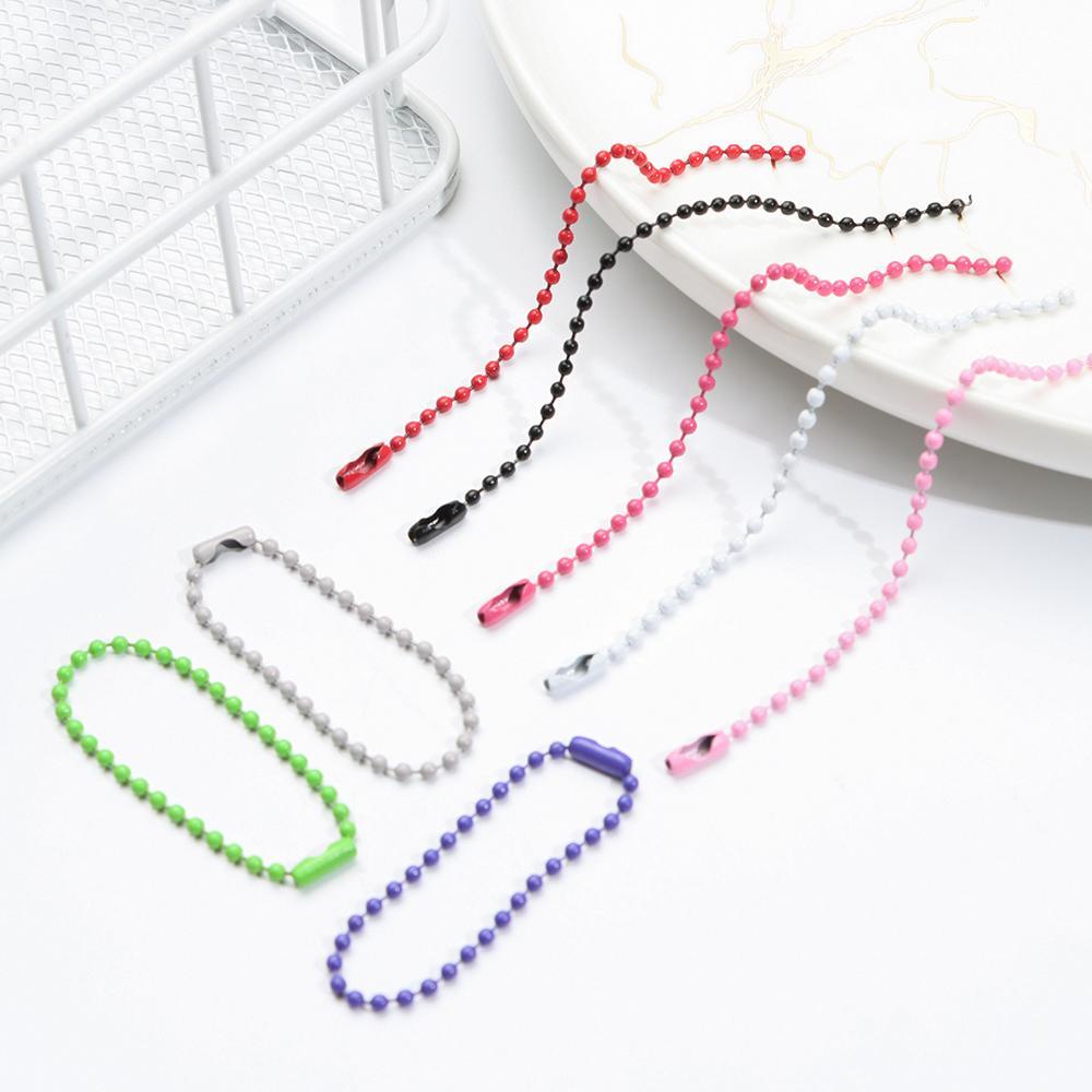 Set 10 Móc Khóa Hạt Nhiều Màu Sắc Dễ Thương
