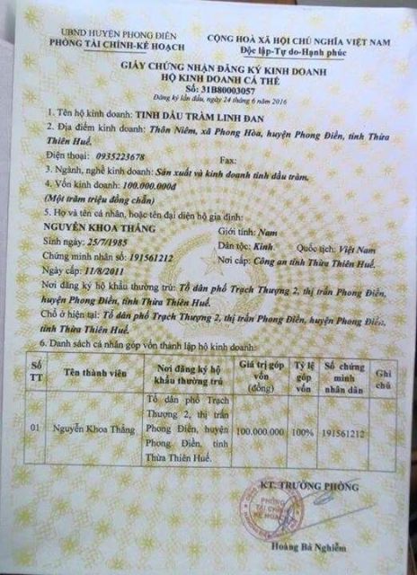 Tinh dầu Trầm Linh Đan 100ml  nguyên chất 100%