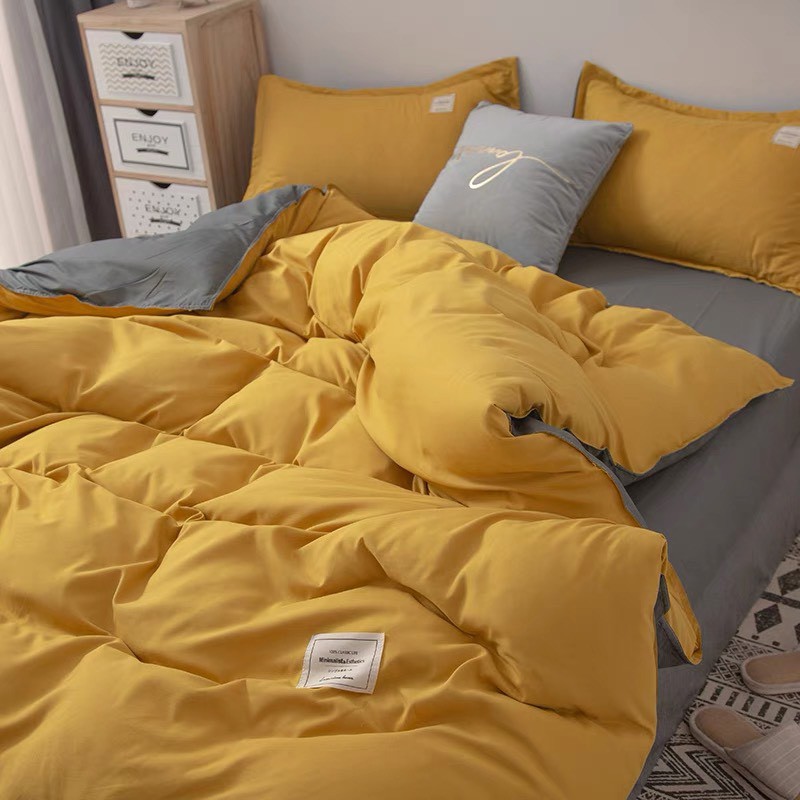 Bộ chăn ga gối cotton Tici LIDACO 4 món có đủ mọi kích thước drap giường từ 1m đến 2m2 miễn phí bo chun