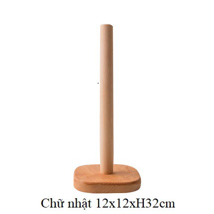 Giá đỡ cuộn giấy THE BAMBOO giá đỡ tròn bằng gỗ