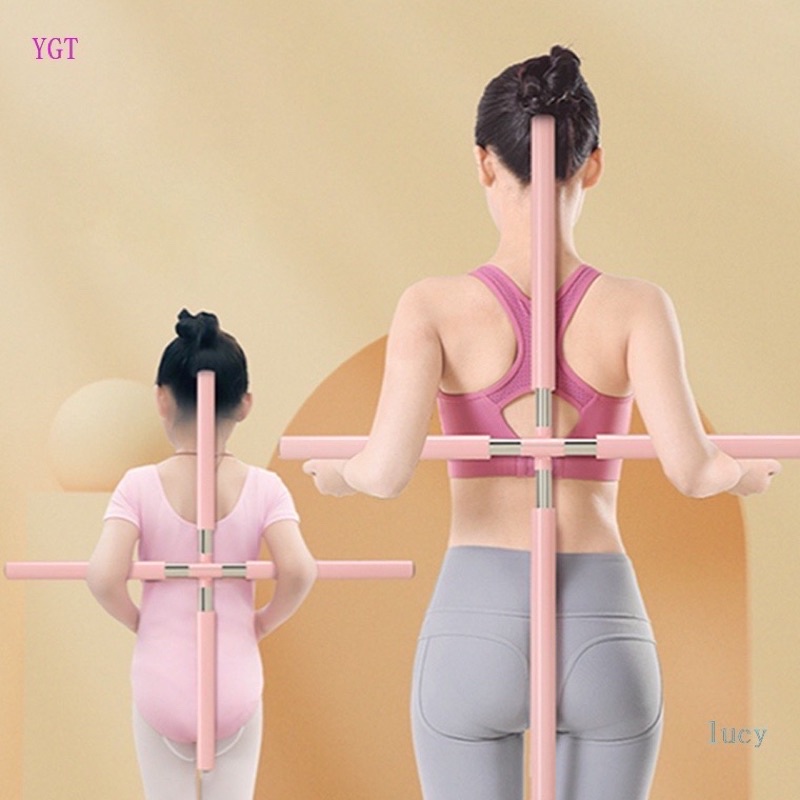 Gậy Chống Gù Lưng Tập Yoga Bằng Thép Không Gỉ - Dành cho nữ cải thiện vóc dáng, dân văn phòng ngồi nhiều