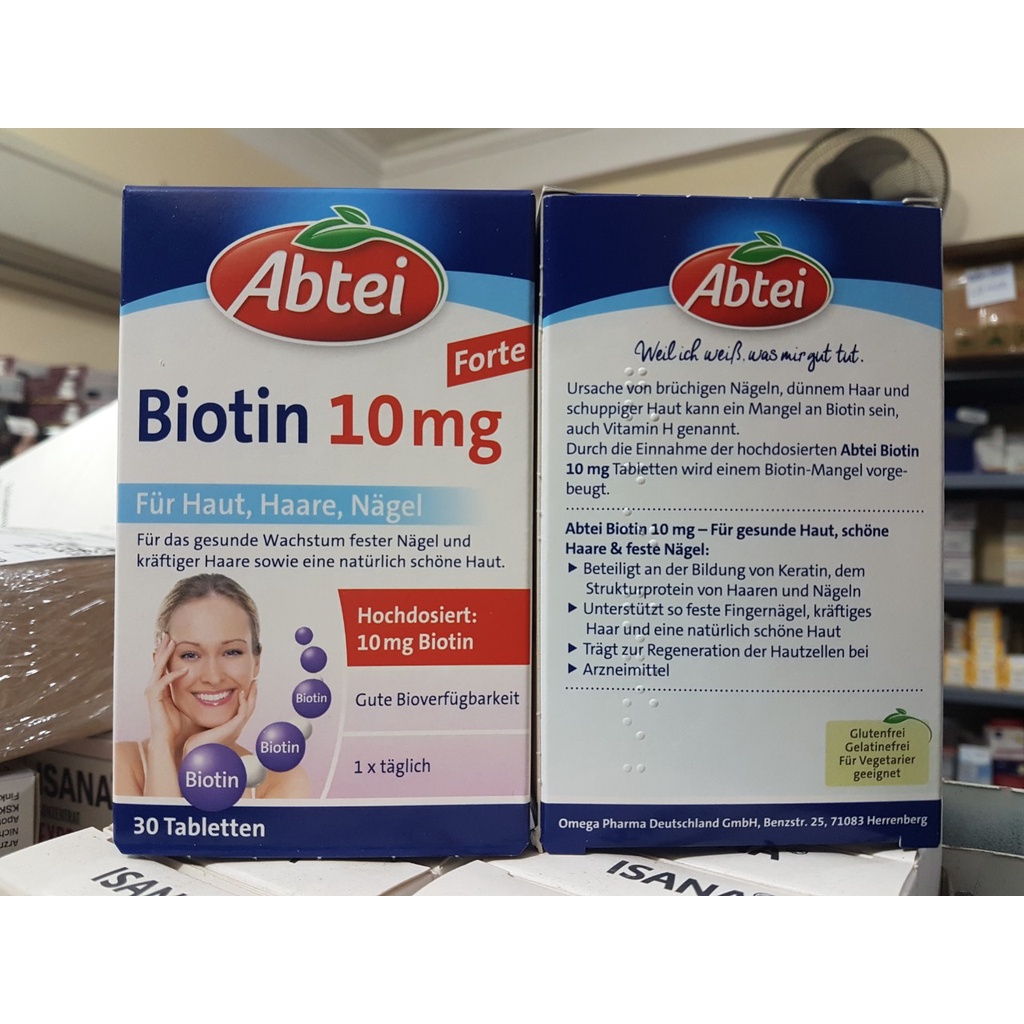 Hàng Đức Abtei Biotin 10mg hộp 30 viên