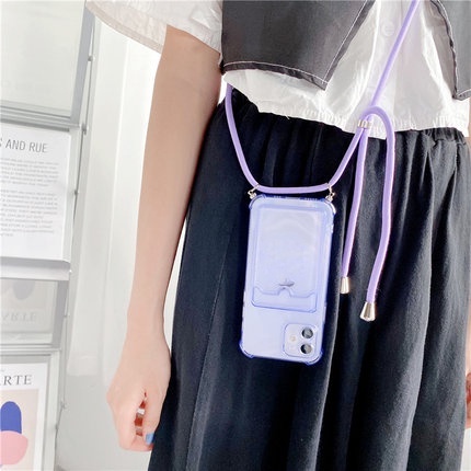 Ốp điện thoại chống sốc có dây đeo cổ cho  for iPhone 14 pro max 13 12 11 Pro Max Mini 8 7 Plus X XR XS Max