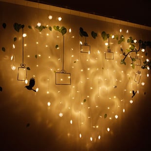 Đèn Led Đom Đóm , Đèn Trang Trí Cây Cảnh Nhà Cửa Quán Xá ,Decor Tranh Tường Vàng Nắng Dùng Pin AAA (Ảnh Thật)