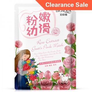 Mặt Nạ Chiết Xuất Từ Sữa Dê Và Hoa Hồng Dưỡng Ẩm Chăm Sóc Da Bioaqua