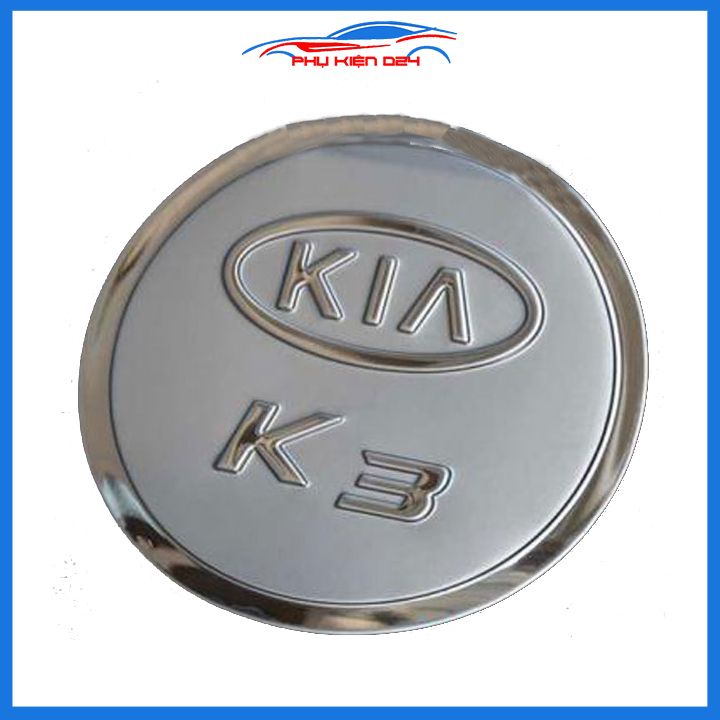 Ốp nắp bình xăng Kia K3 2012-2020 mạ crom chống trầy trang trí ô tô