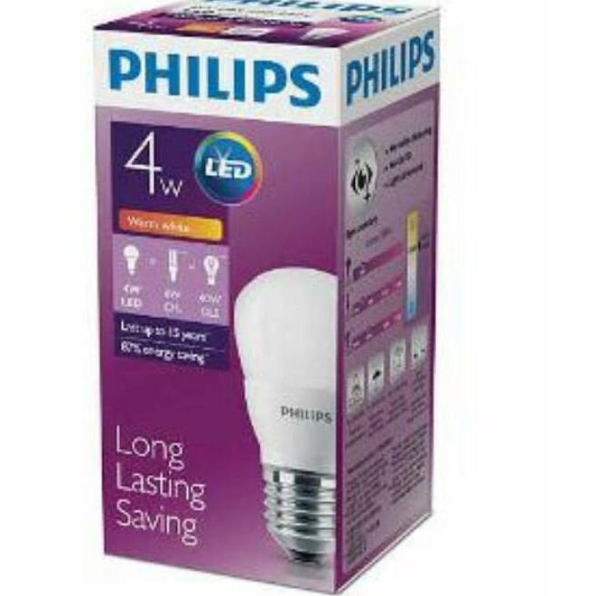 -➦ Bóng đèn LED Philips 4w / Philip 4w 4w 4w ánh sáng vàng