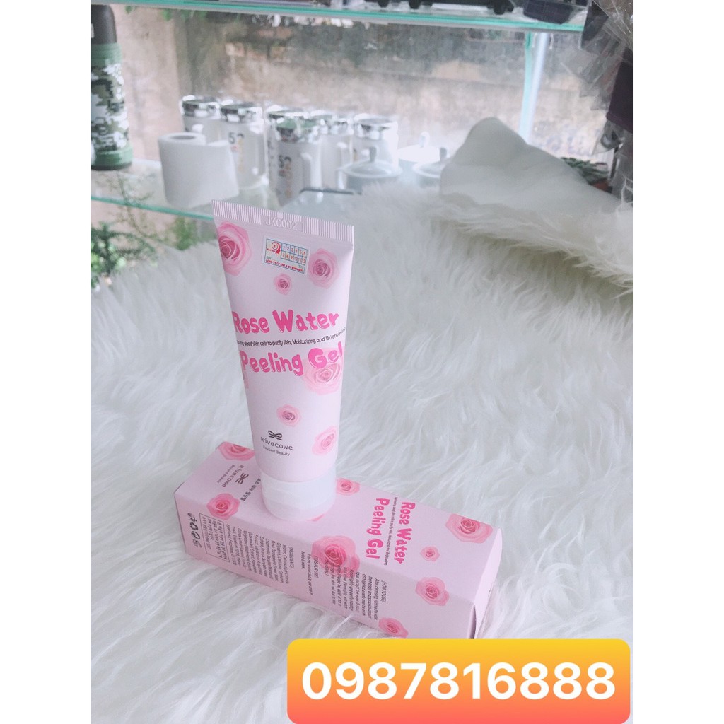 Tẩy da chết Rivecowe - Rose gel