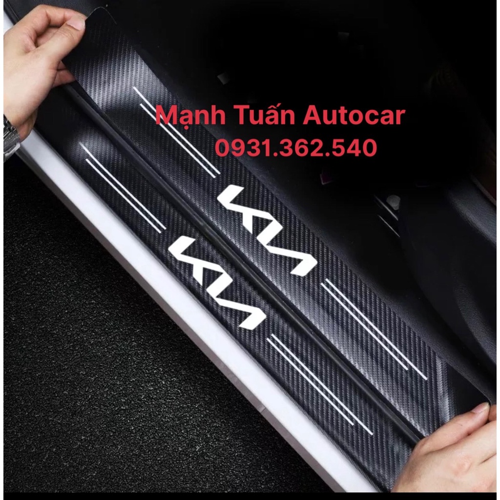 Nẹp Dán Vân Carbon Chống Trầy Xước Bảo Vệ Bậc Cửa Xe Hơi/ Bảo Vệ Cốp Sau Xe Hơi Cho Nhiều Hãng Xe