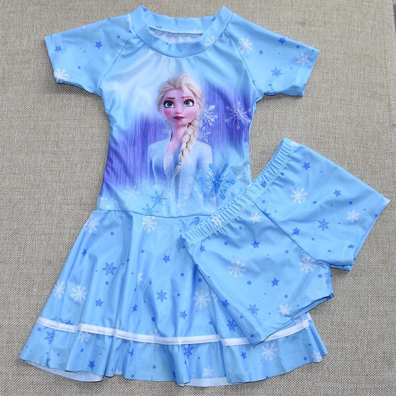 Váy bơi, váy tắm, quần áo tắm ELSA118 váy kèm quần cho bé từ 8tuổi đến 15tuổi