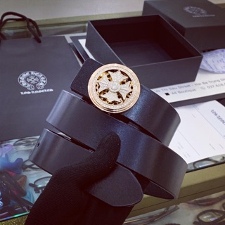 Thắt lưng chromehearts mặt xoay FULL ĐÁ