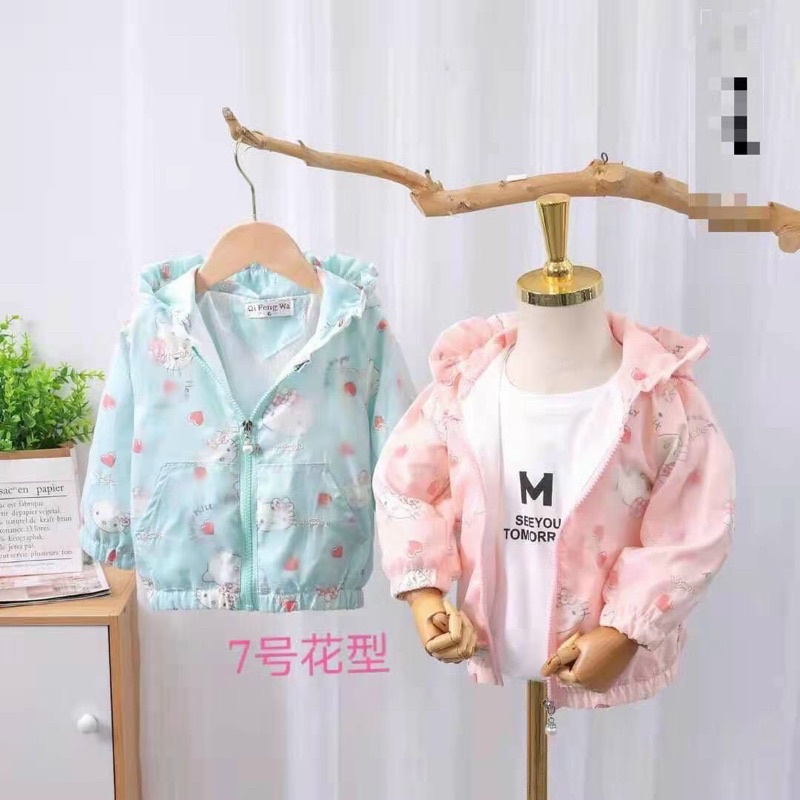 Áo khoác gió hàng quảng châu siêu mềm mướt tay 8-18kg