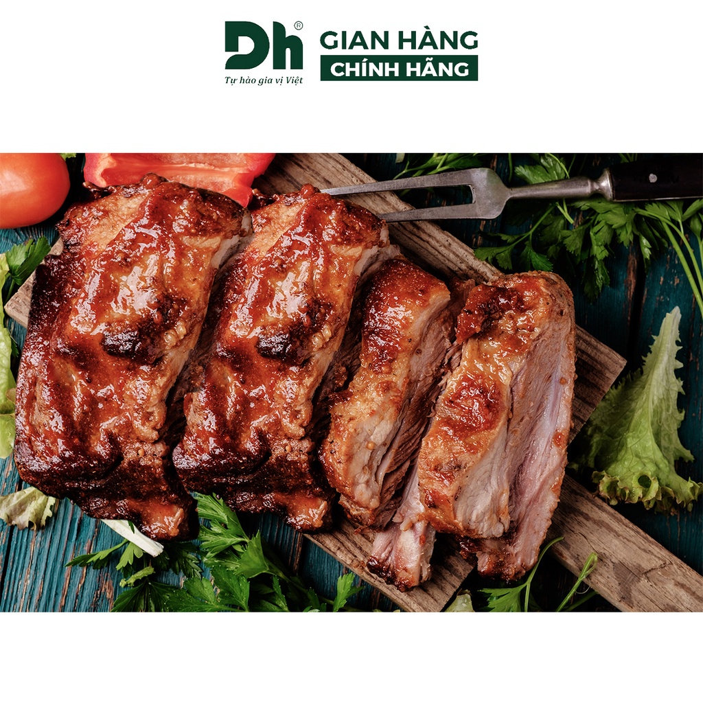 Gia vị ướp thịt nướng Natural DH Foods nêm sẵn thành phần tự nhiên gói 10gr - DHGVT88