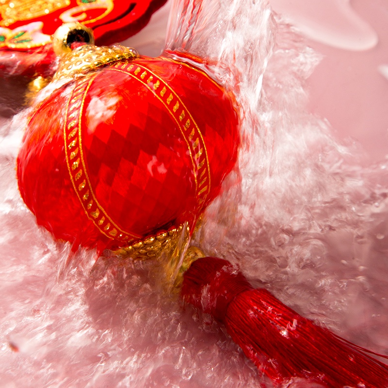 Mặt trang sức JUJIAJIA hình năm mới Nhâm Dần 2022 treo trang trí lồng đèn nội thất phòng khách