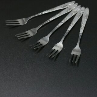 Dĩa ăn inox , dĩa cắm hoa quả