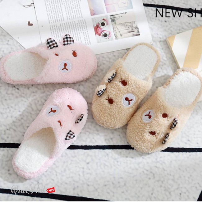 DÉP ĐI TRONG NHÀ HÌNH HEO CUTE CHO NAM NỮ - DÉP BÔNG MANG TRONG NHÀ CHỐNG TRƯỢT, ĐẾ CAO SU CHỐNG THẤM, BẢO VỆ GÓT CHÂN