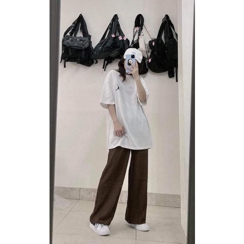 Áo Phông Nam Nữ In Logo, Áo Thun Tay Lỡ Unisex 38-65kg [Kèm Ảnh Thật ]