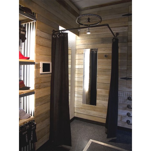 Rèm thay đồ shop quần áo