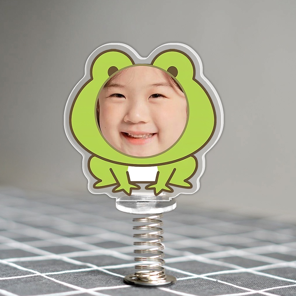 Standee lò xo lắc lư đáng yêu trong suốt đế dính trang trí in theo yêu cầu chibi