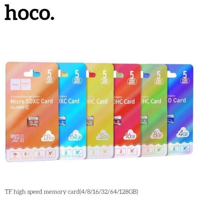 Thẻ nhớ HOCO MICRO SD CLASS 10 dung lượng 4g/8g/16g/32g/64g/128g