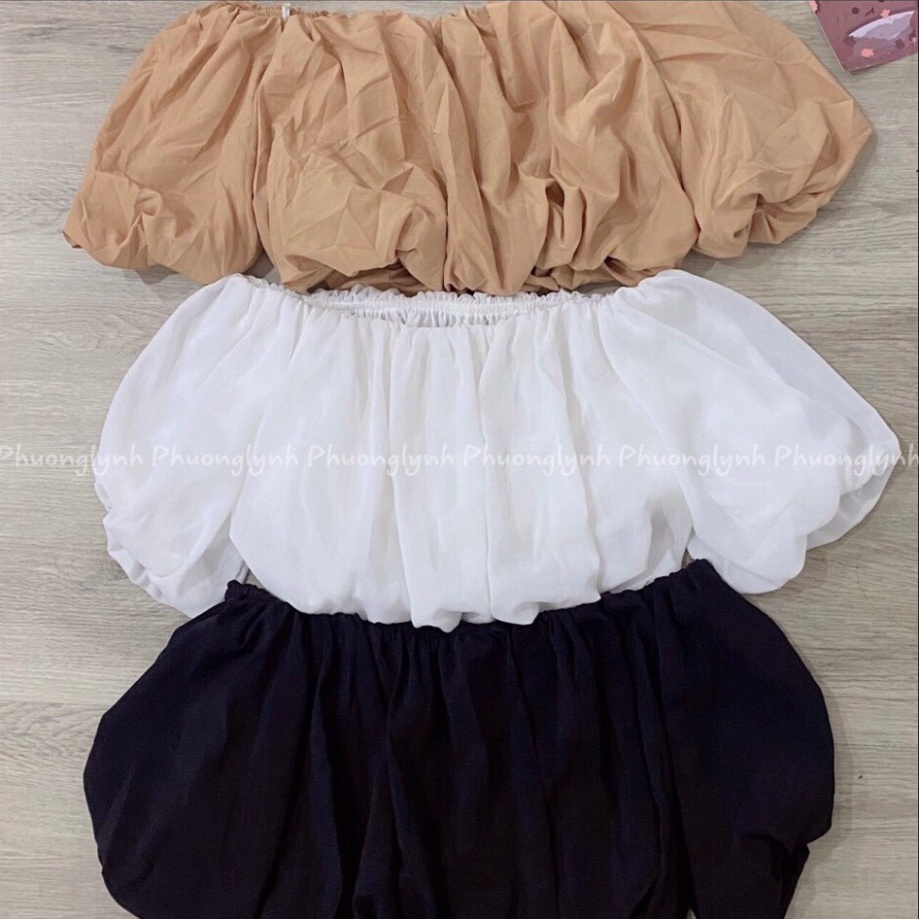 Áo trễ vai tay bồng 2 lớp (kèm video thật) MS36/GN40 | BigBuy360 - bigbuy360.vn