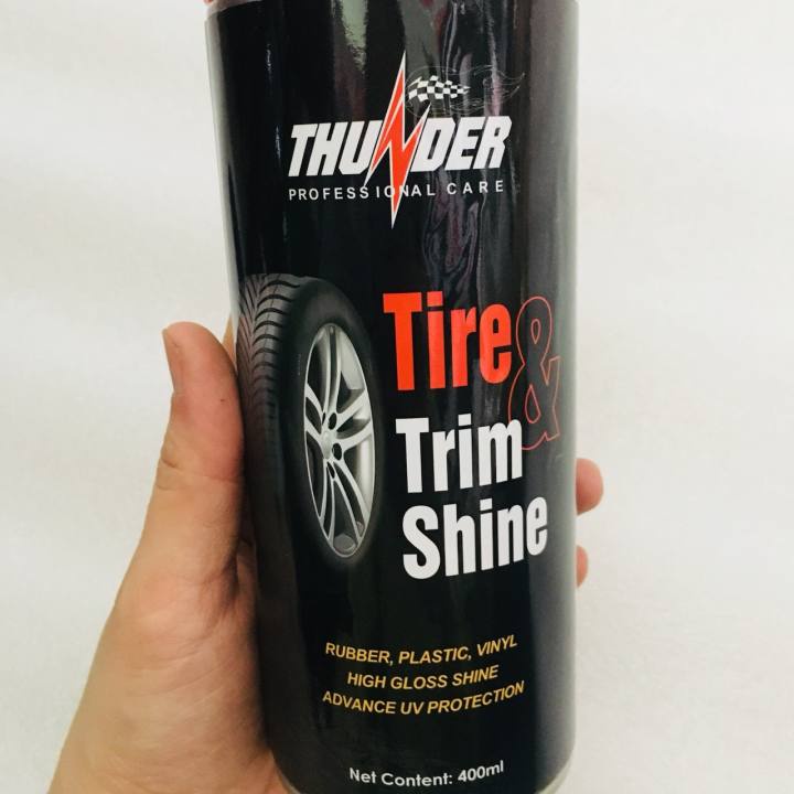 Chai Xịt Dưỡng Lốp Phục Hồi Nhựa nhám Thunder 400ml