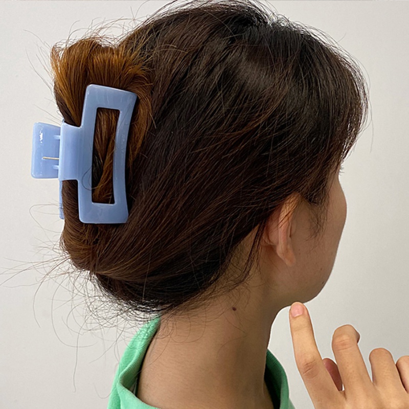 Kẹp Tóc Hình Vuông Màu Sắc vintage Dành Cho Nữ