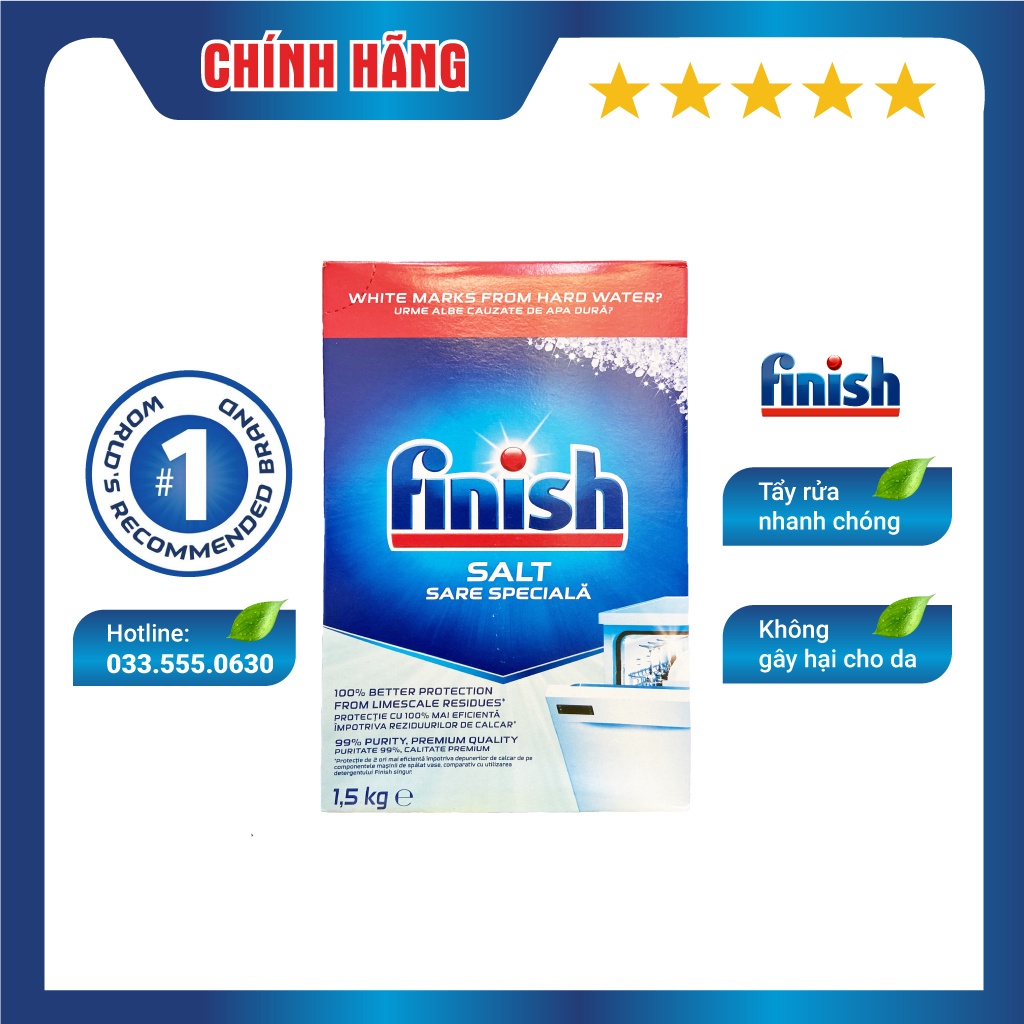 Muối Rửa Chén Bát Finish 1,5Kg