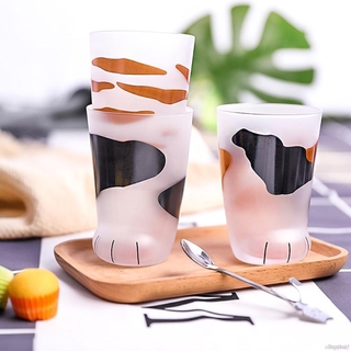 Cốc Thủy Tinh Hình Chân Mèo Xinh Xắn Dễ Thương