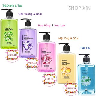 Nước Rửa Tay Diệt Khuẩn, mềm mại Da tay WATSONS Gel Hand Soap 500ml, có 5 loại hương thơm