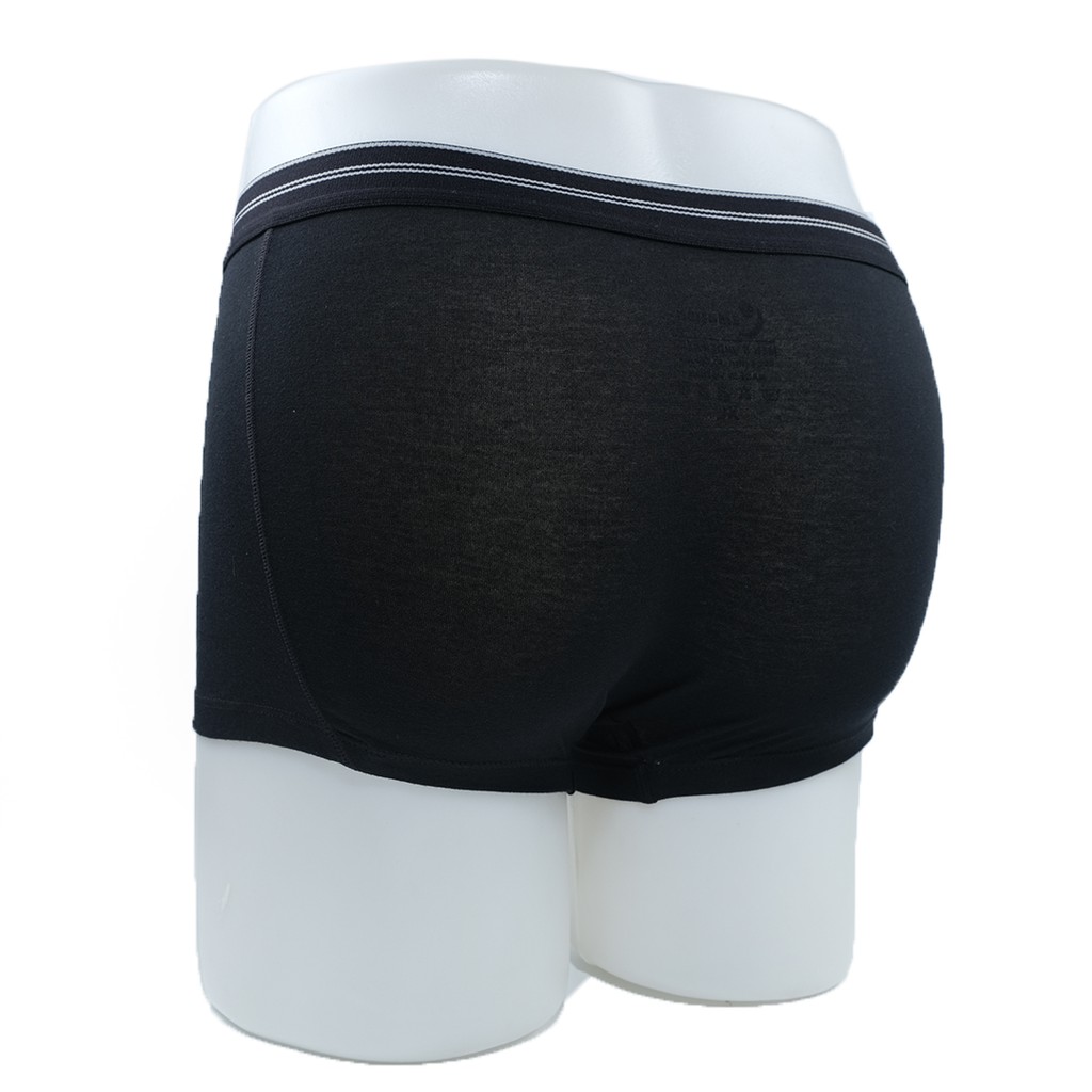 Quần lót Boxer nam EMOTION chữ ẩn vải lụa băng tự nhiên thoáng khí, quần sịp đùi nam co giãn cao cấp