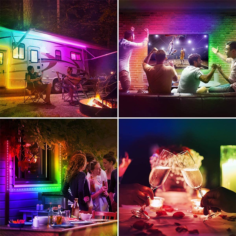 Dây đèn LED RGB 2835 5V dùng cho trang trí giáng sinh Halloween phòng ngủ máy tính TV