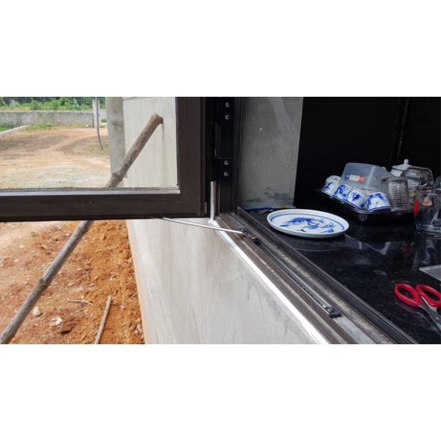 Thanh chống gió cửa sổ, thanh hạn vị cửa sổ inox
