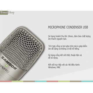 Micro thu âm chuyên nghiệp Samson C01u pro