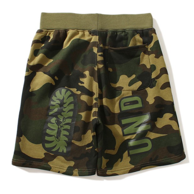 Quần Short BAPE X Undefeated Ape Đi Biển Hình Đầu Cá Mập Mới Cho Nam Và Nữ
