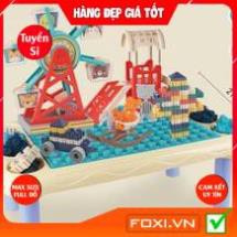 Đồ chơi bàn Lego vòng xoay khổng lồ-Trò chơi giải trí-tăng tư duy logic-montessori-học tập hiệu quả