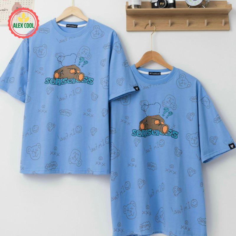 Áo thun nam nữ áo phông nam tay lỡ cổ tròn chất cotton co giãn 4 chiều hình SP-24 ALEX COOL