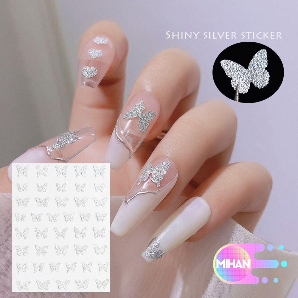 [Hàng mới về] Hình dán trang trí móng tay nhiều họa tiết 3D lấp lánh DIY Mihan1