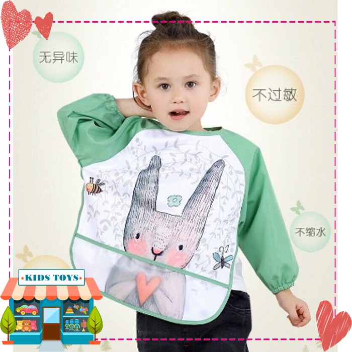 Áo yếm chống thấm ăn dặm cho bé