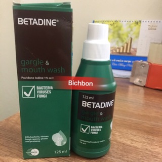 Betadin súc họng xát khuẩn giảm viêm họng ,viêm lợi gây hôi miện