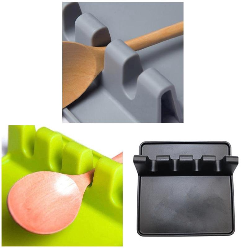 PP Portable Kitchen Utensil Holder Spoon Shelf Spatula Rack Multipurpose Heat Resistant Stand