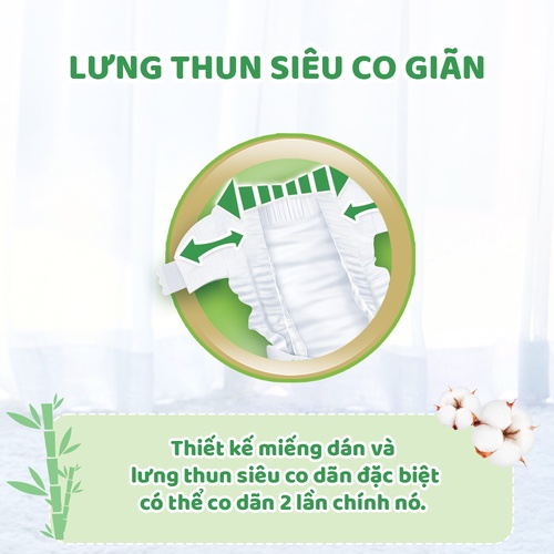 Bỉm tã quần Molfix thiên nhiên M76/L68/XL62/XXL56